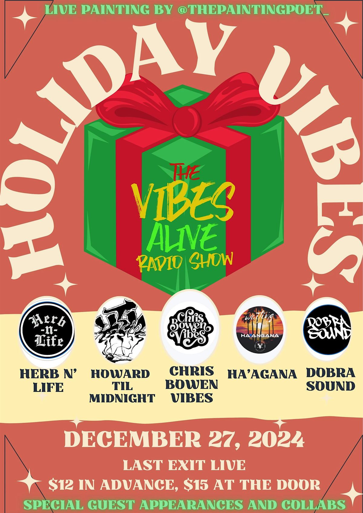 Chris Bowen Vibes+Herb N' Life+Dobra Sound+Howard Til Midnight+Ha'agana