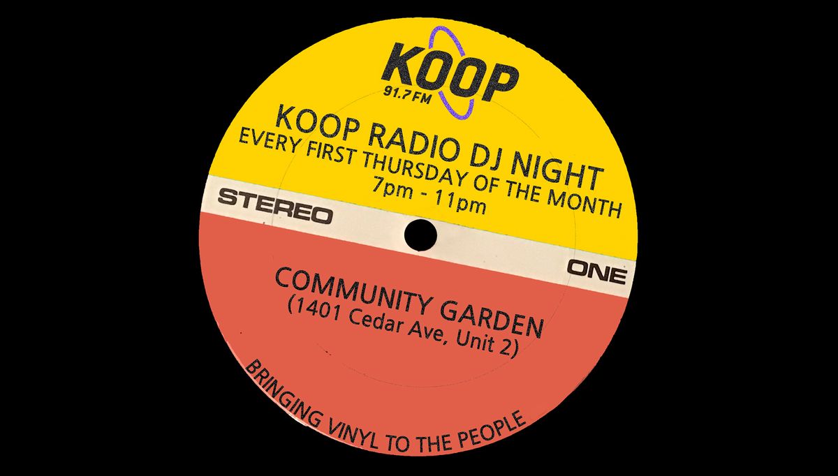 KOOP DJ Night at community garden