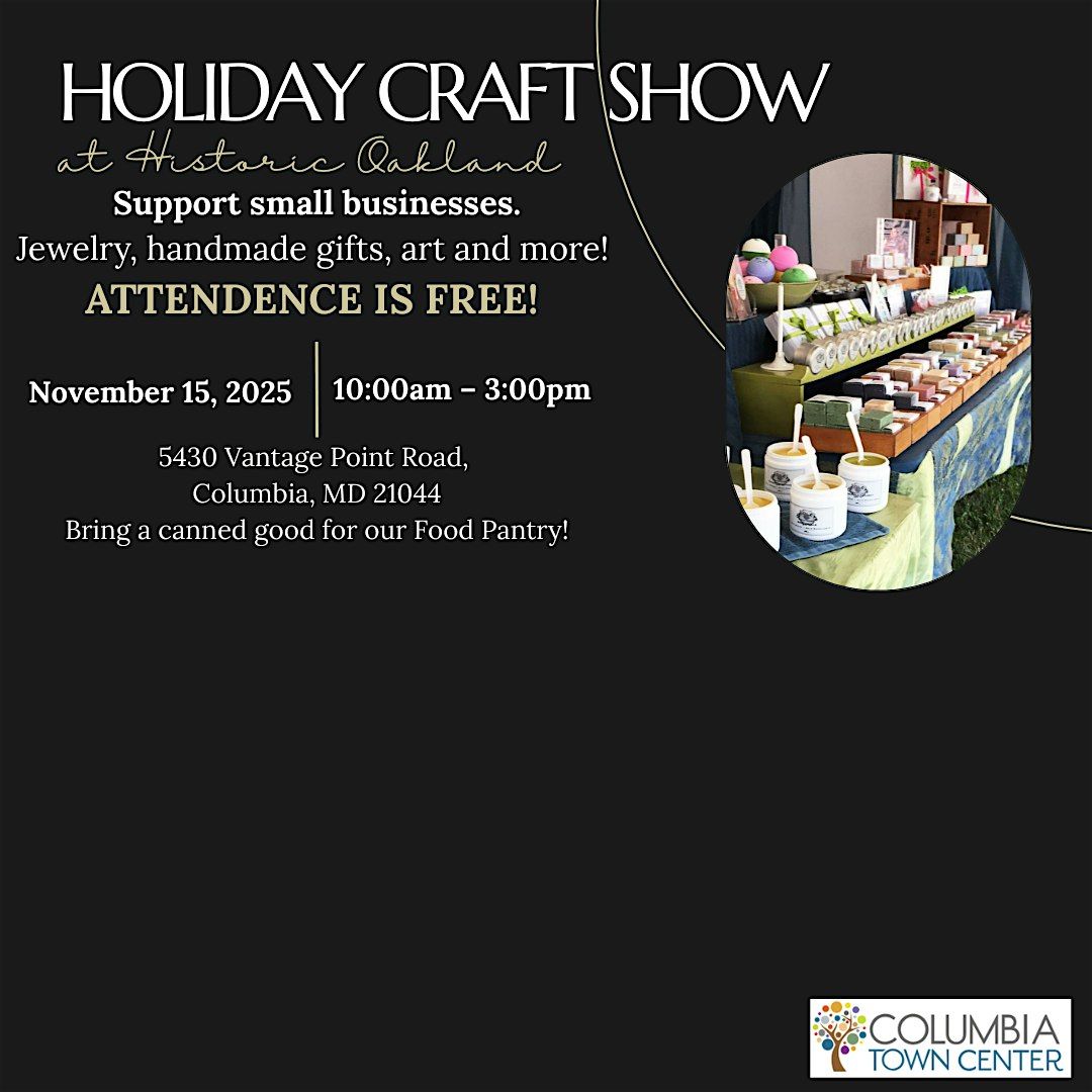 Town Center at Historic Oakland 2025 Holiday Craft Show