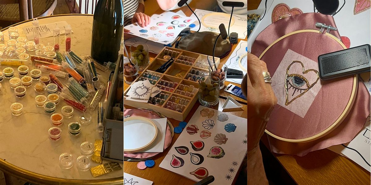 Sip & Craft - Beaded Embroidery Edition