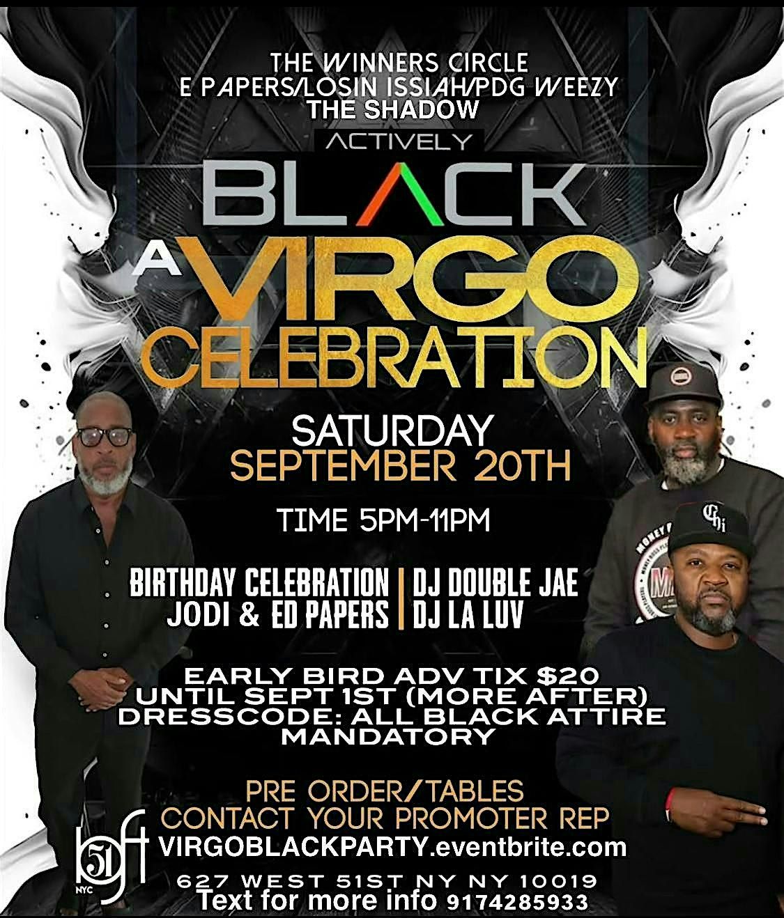 ACTIVELY BLACK A VIRGO CELEBRATION