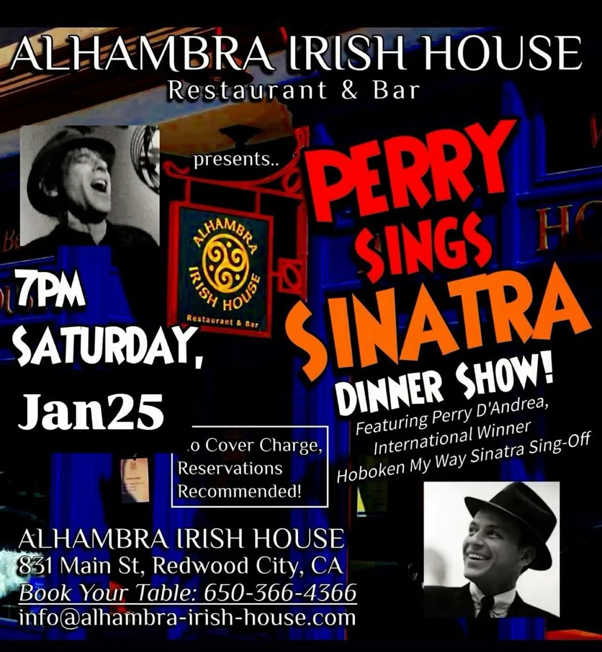 Perry Sings Sinatra. Frank Sinatra tribute dinnner show.