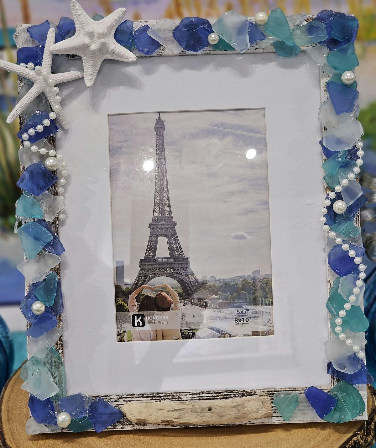 Sea Glass Picture Frame