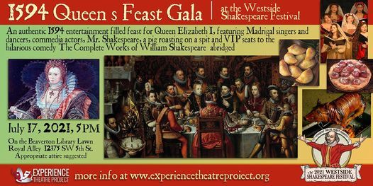 The Queen's Feast Dinner & Madrigal at the Westside Shakespeare Festival