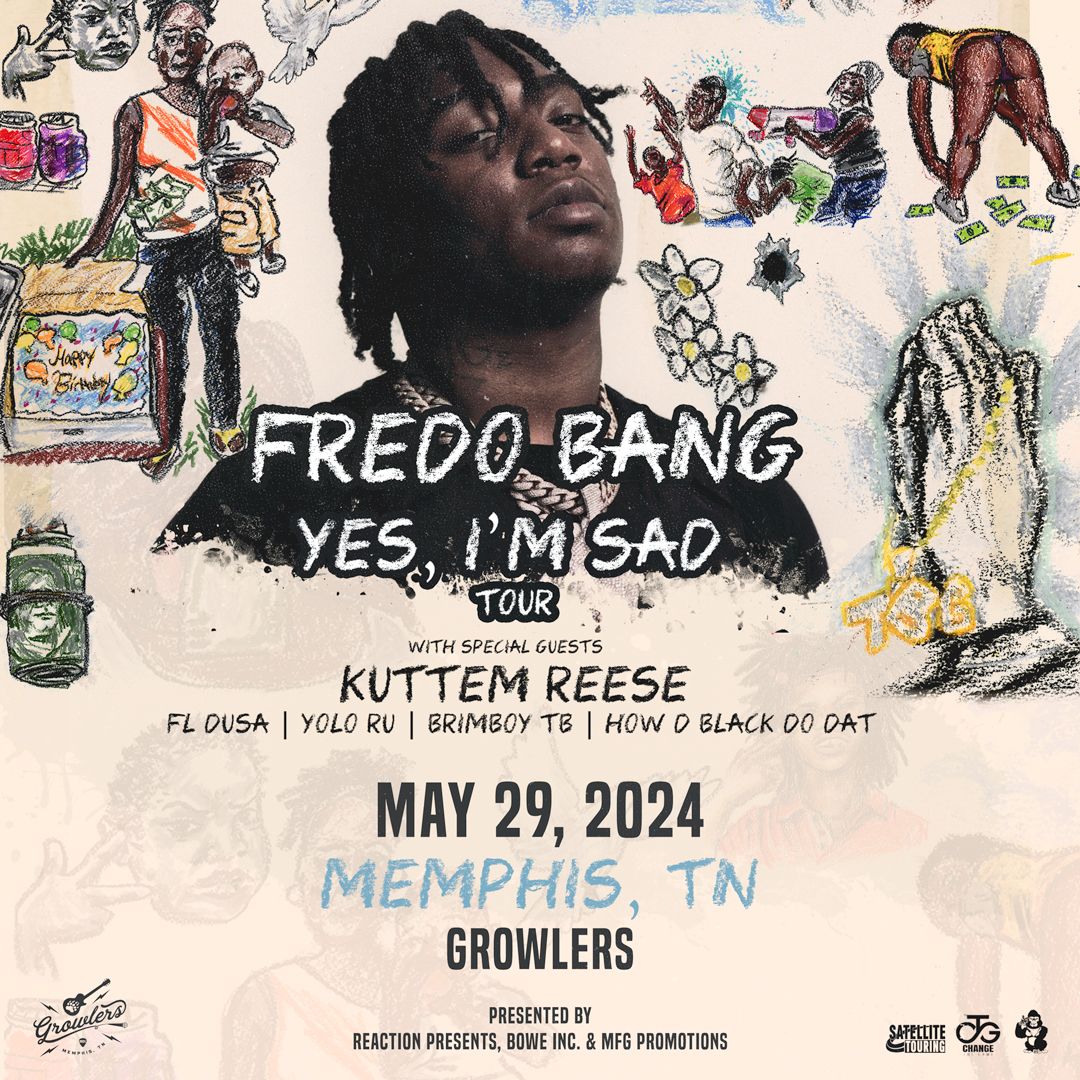Fredo Bang - Yes, I'm Sad Tour at Growlers - Memphis,TN