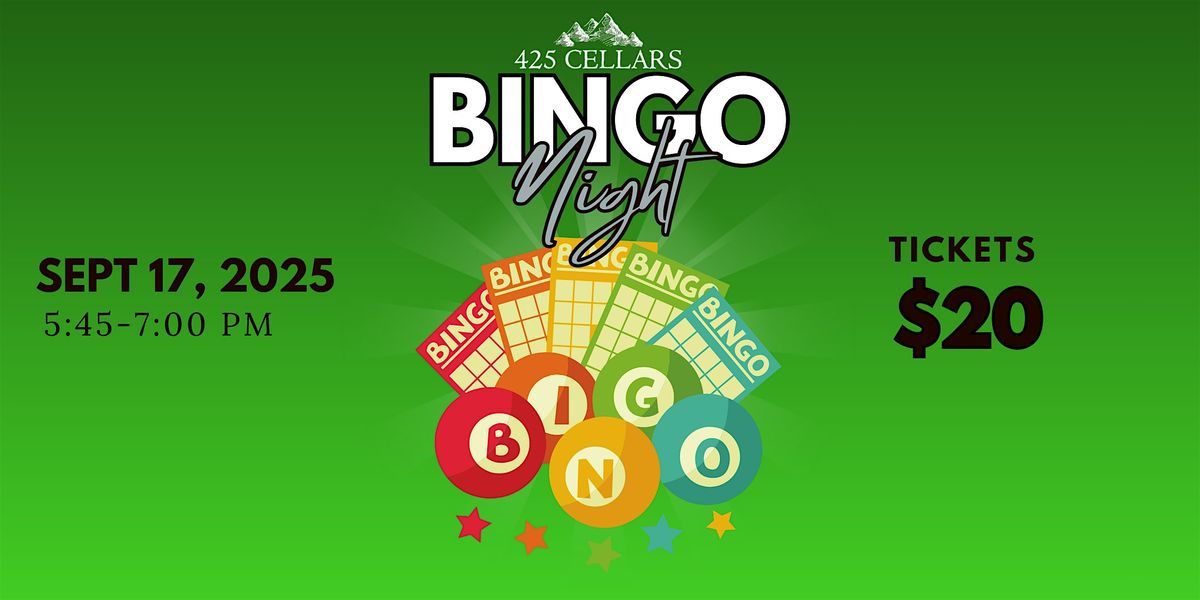 Wine and Bingo Night @ 425 Cellars