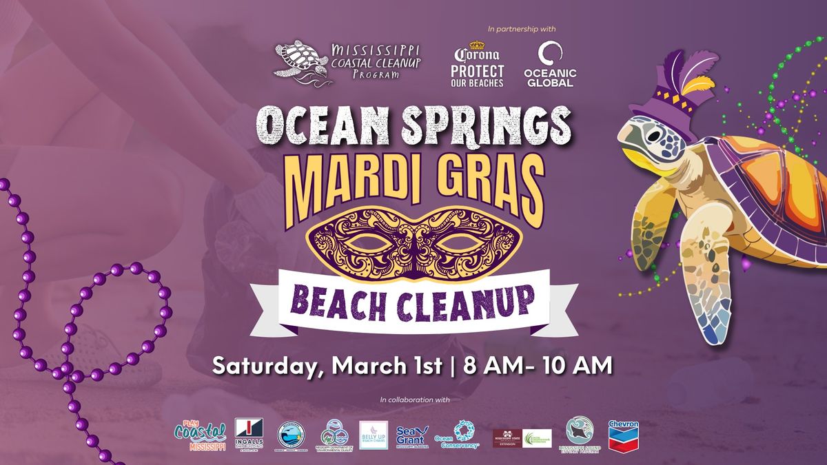 Ocean Springs Mardis Gras Beach Cleanup