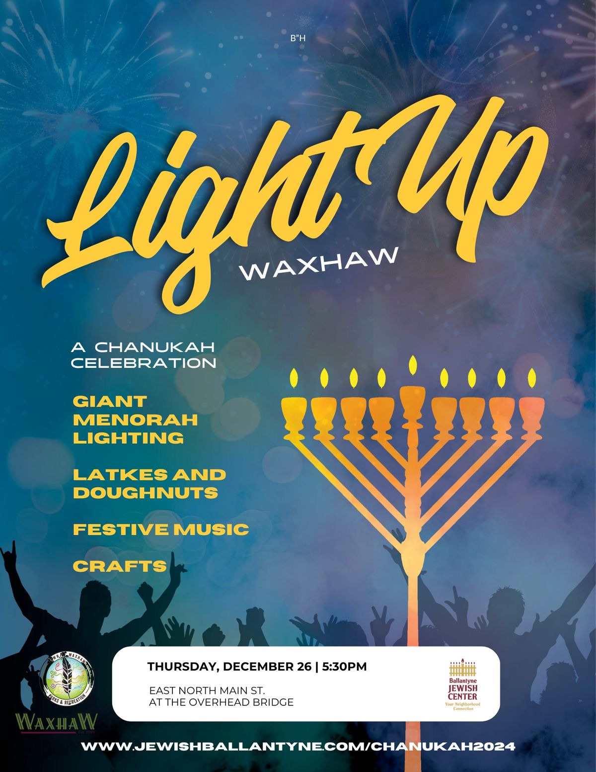 Waxhaw Menorah Lighting