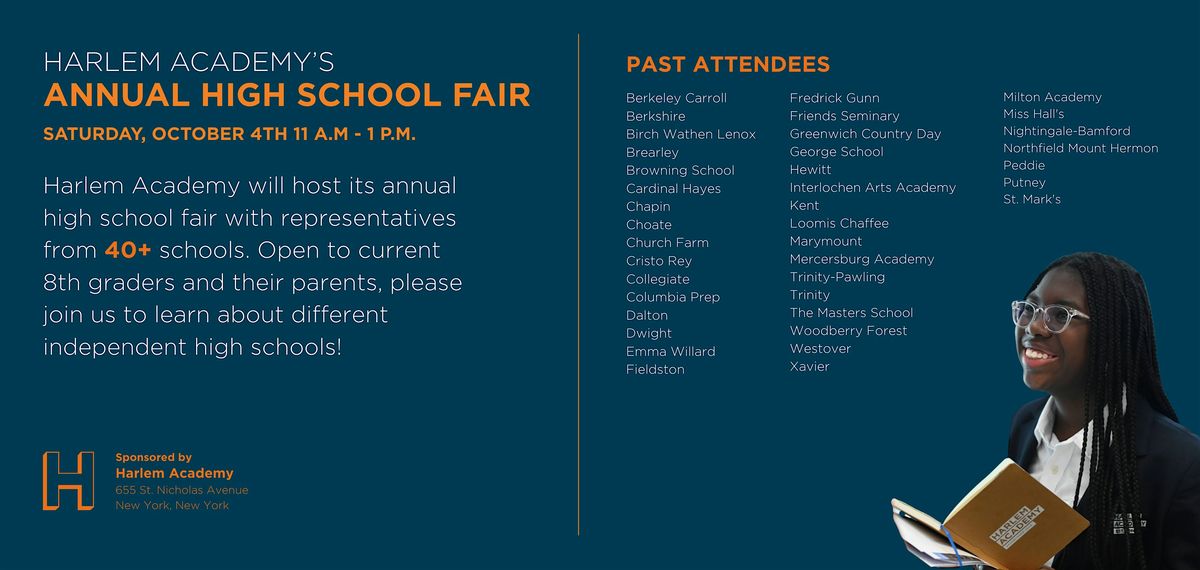 Harlem Academy's Annual High School Fair 2025