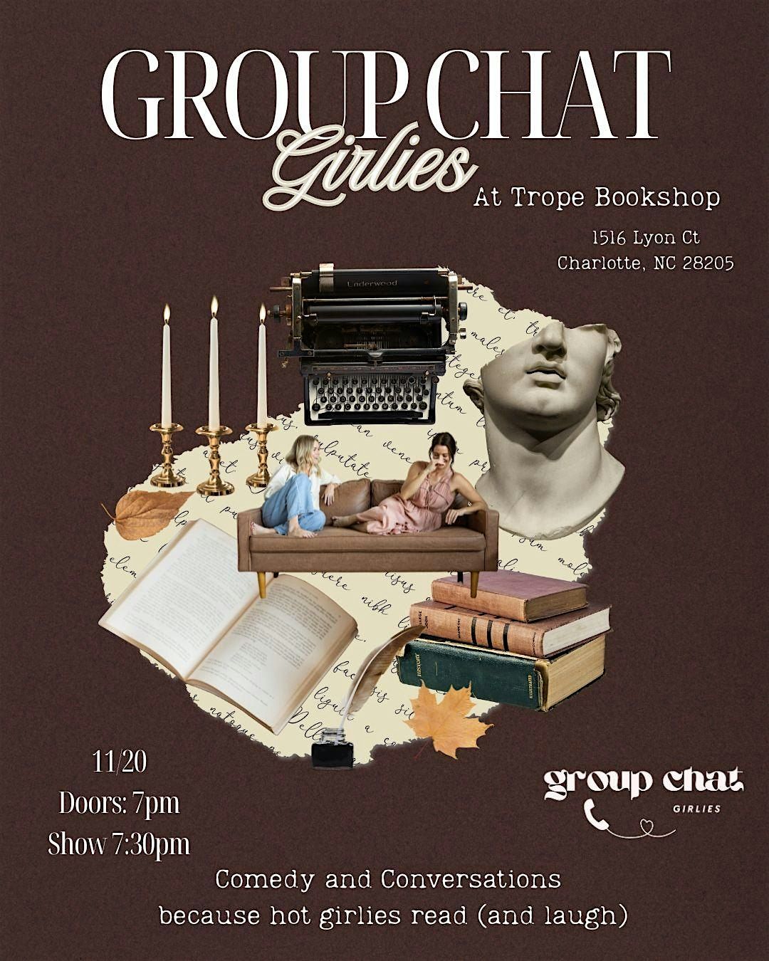 Group Chat Girlies: Comedy and Conversations at Trope Bookshop
