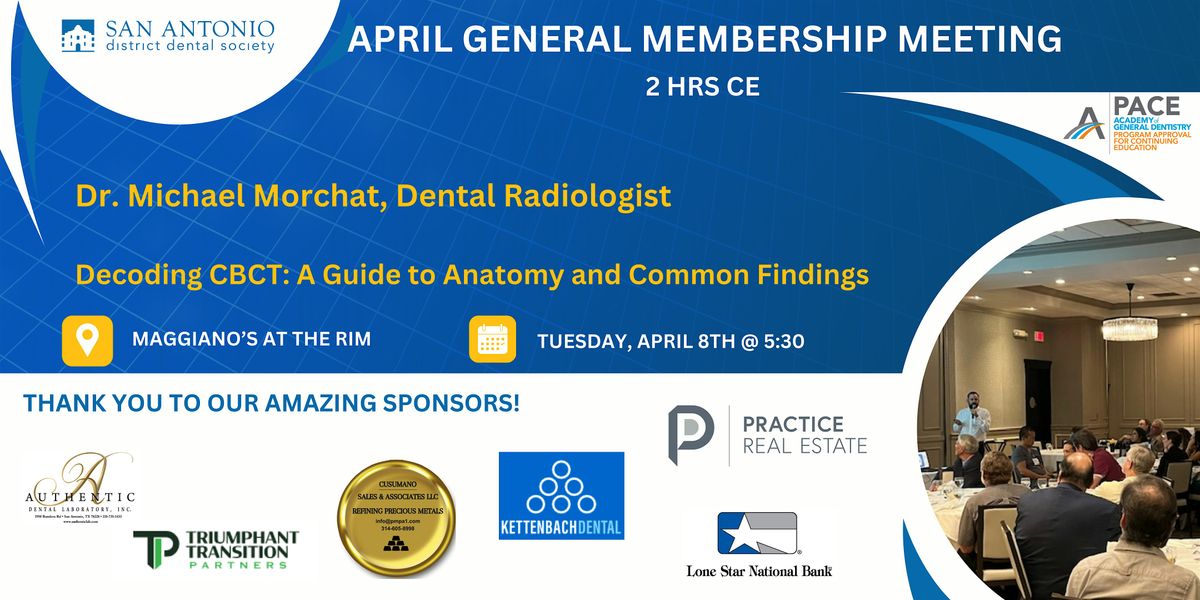 SADDS April General Membership Meeting: Dr. Michael Morchat