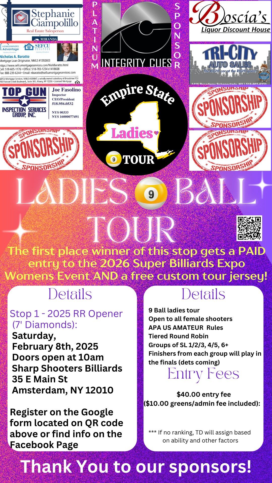 Empire State Ladies 9 Ball Tour - Stop 1 - Round Robin