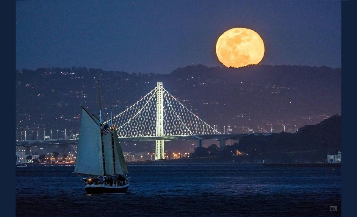 Full Moon Sail on San Francisco Bay - April 2025