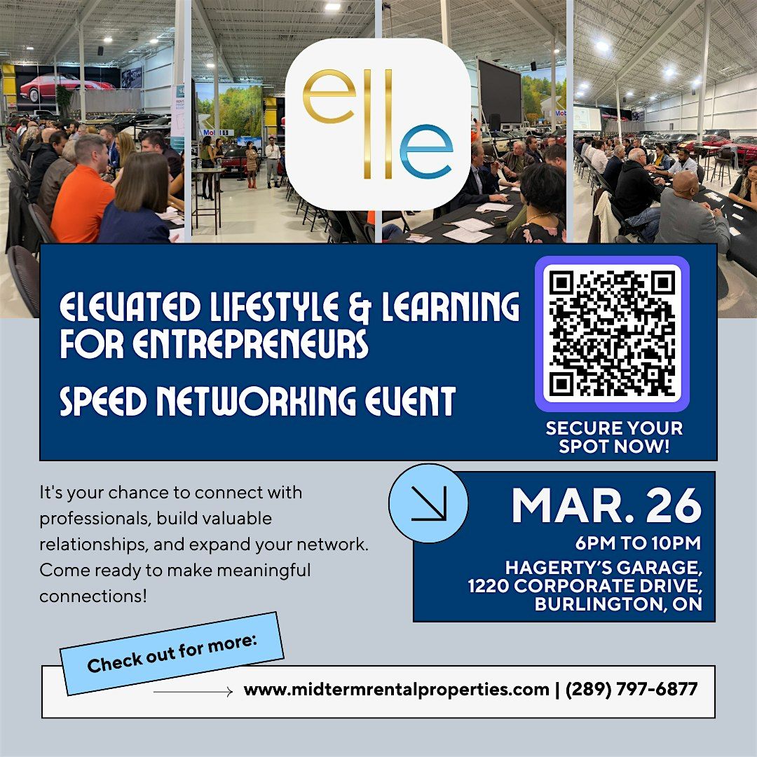 Speed Networking - ELLE - Elevated Lifestyle & Learning for Entrepreneurs