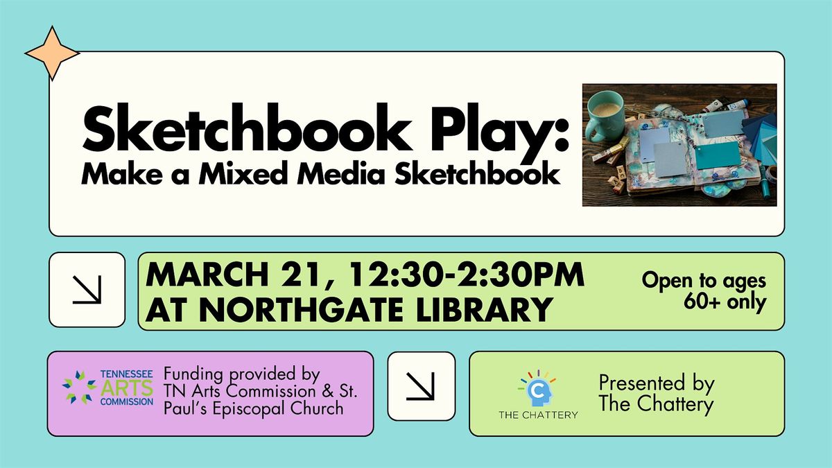 Arts for Older Adults: Sketchbook Play - Make a Mixed Media Sketchbook