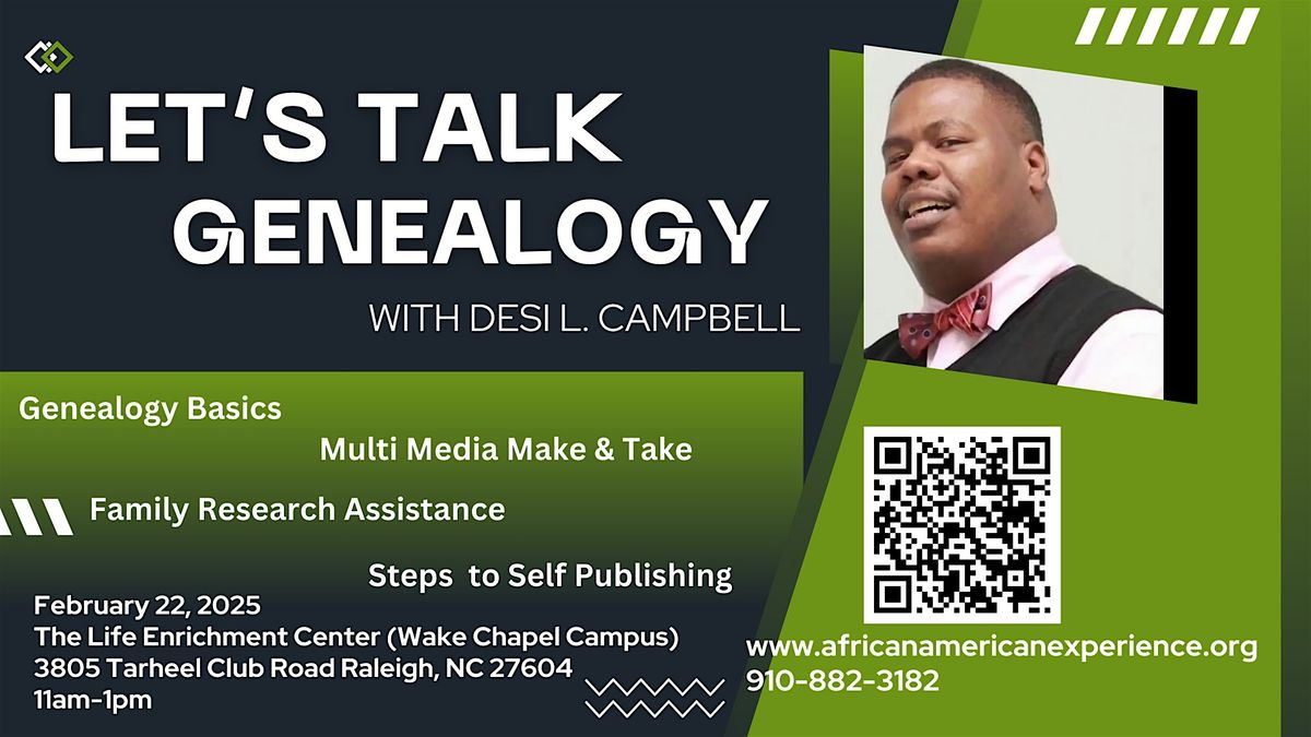 Let's Talk Genealogy with Desi L. Campbell