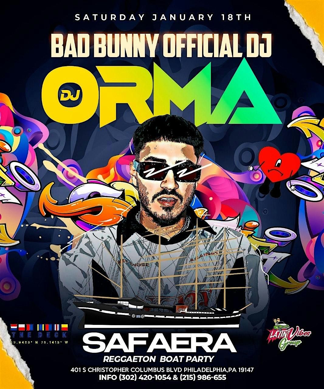 ORMA  BAD BUNNY official dj  \/ SAFAERA BOAT PARTY