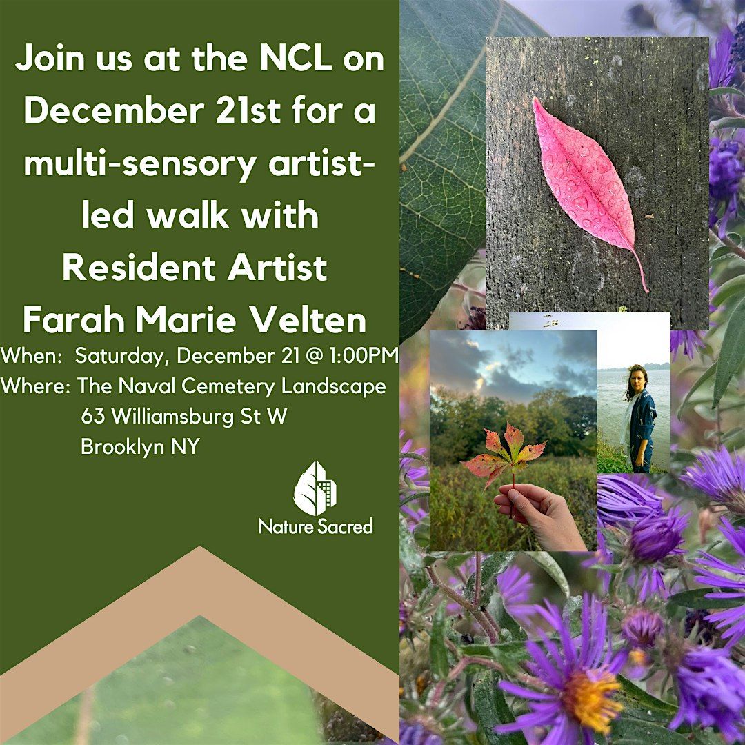 Guided sensory walk and more with NCL Artist Resident Farah Marie Velten