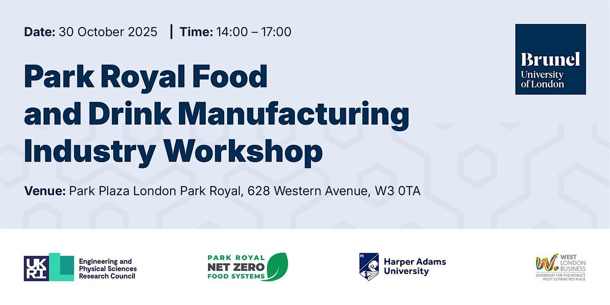 Park Royal Food and Drink Manufacturing Industry Workshop