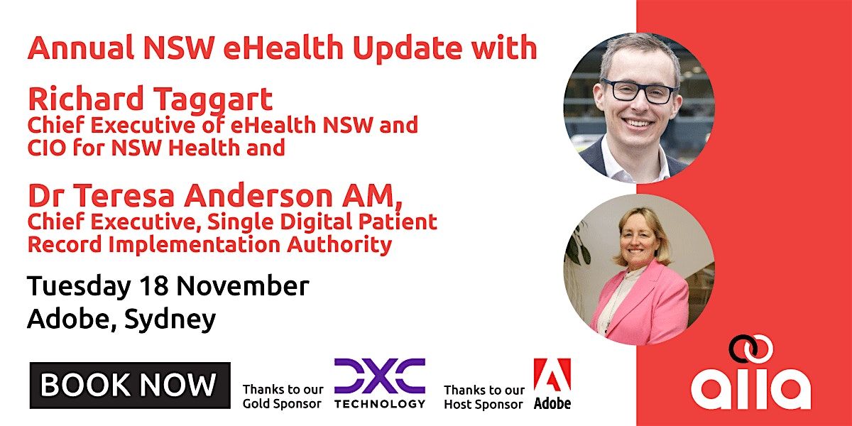 Annual NSW eHealth Update with Richard Taggart and Dr Teresa Anderson AM