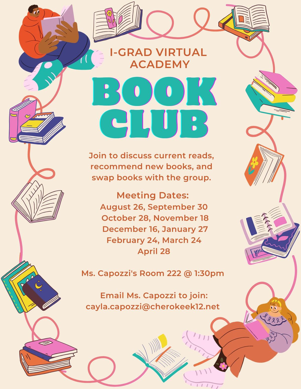 i-Grad Virtual Academy Book Club meeting