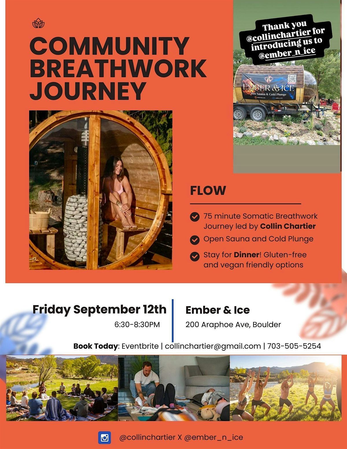Community Breathwork Journey through the Elements X Ember & Ice