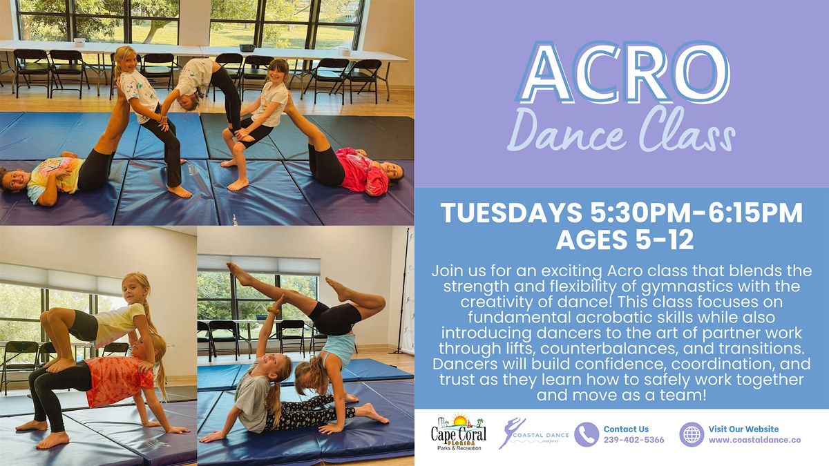 Acro Dance Class in Cape Coral for Ages 5-12
