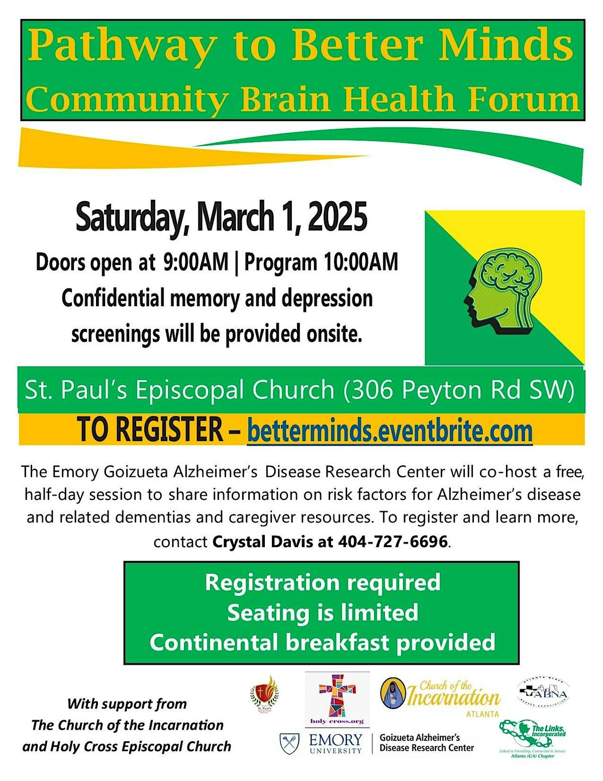 Pathway to Better Minds: Community Brain Health Forum