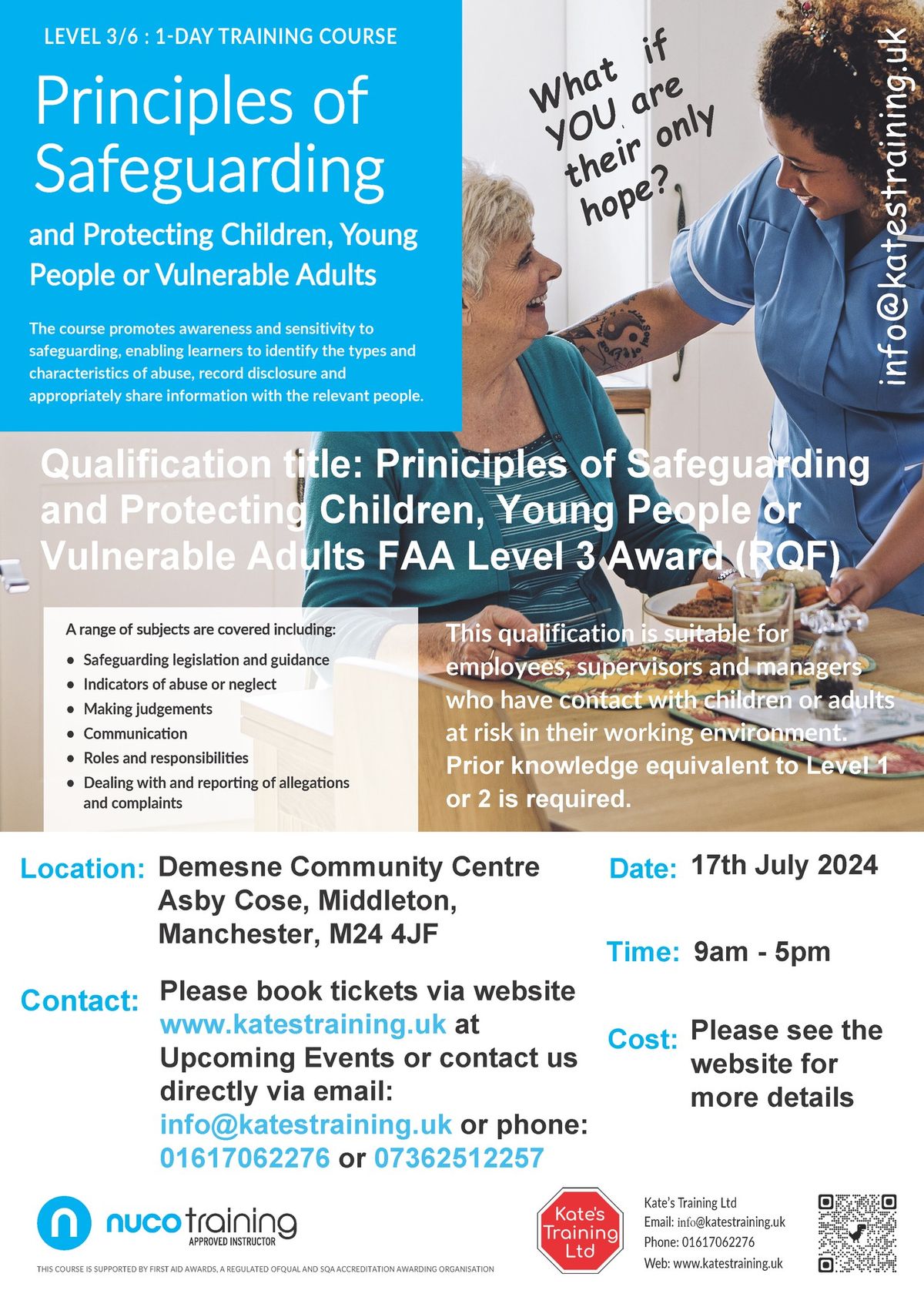 Safeguarding Level 3 (adults and children) - RQF 17th July 2024