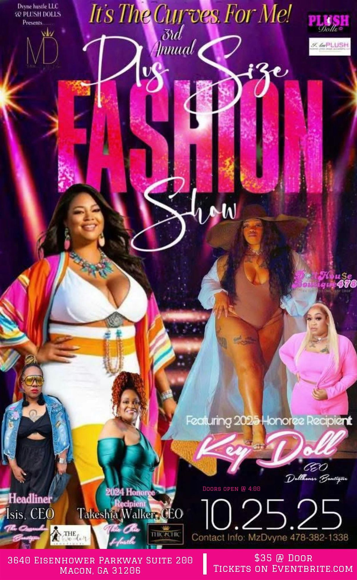 3rd Annual It\u2019s The Curves, For Me! Plus Size Fashion Show