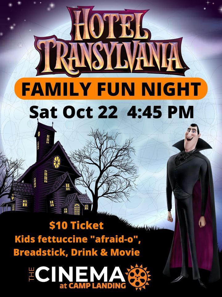 Hotel Transylvania Dinner and Movie Family Fun Night