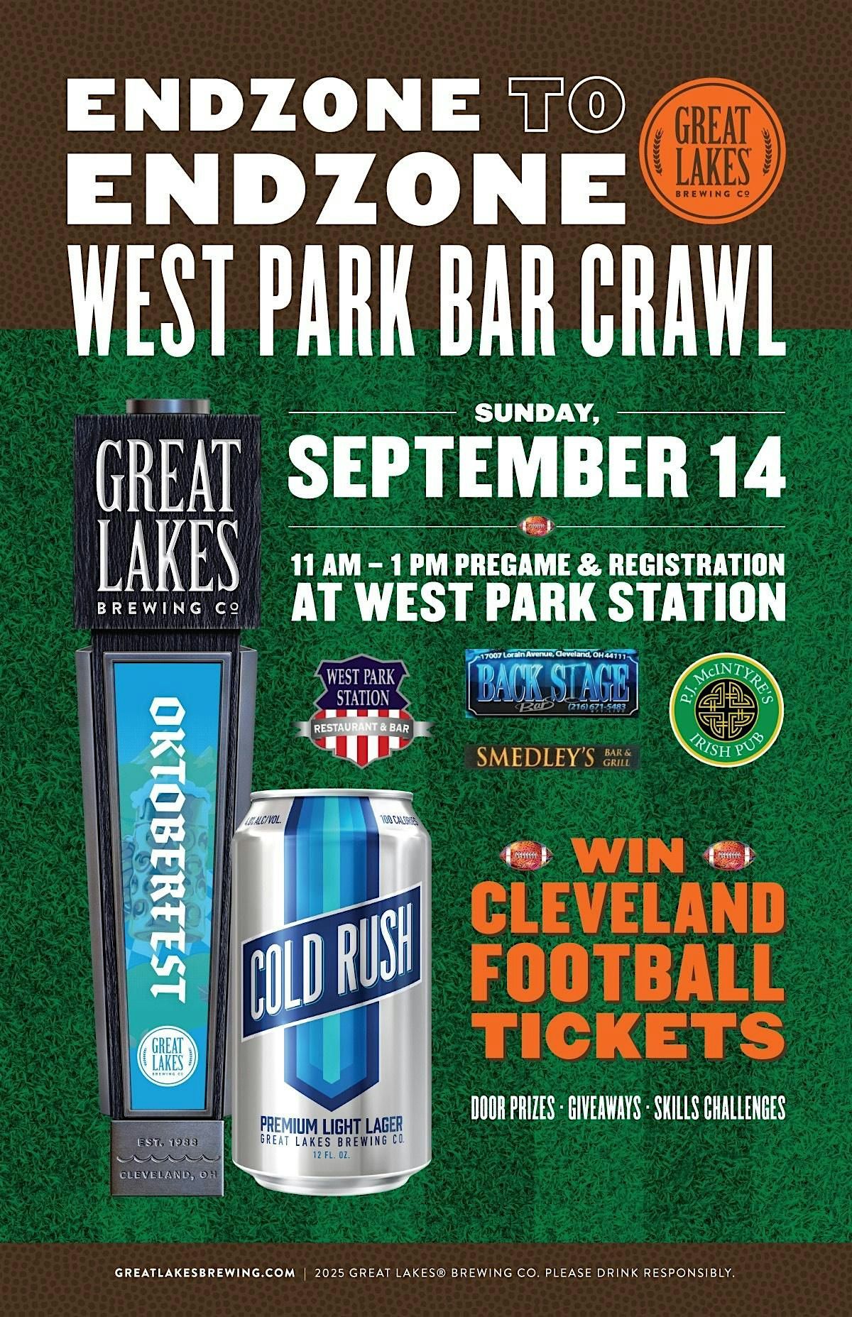 West Park End Zone to End Zone Pub Crawl