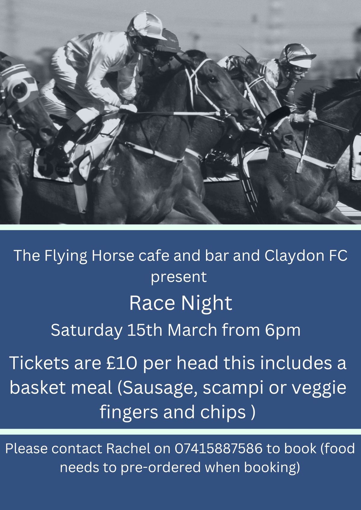 Race night at the Flying Horse Cafe and Bar