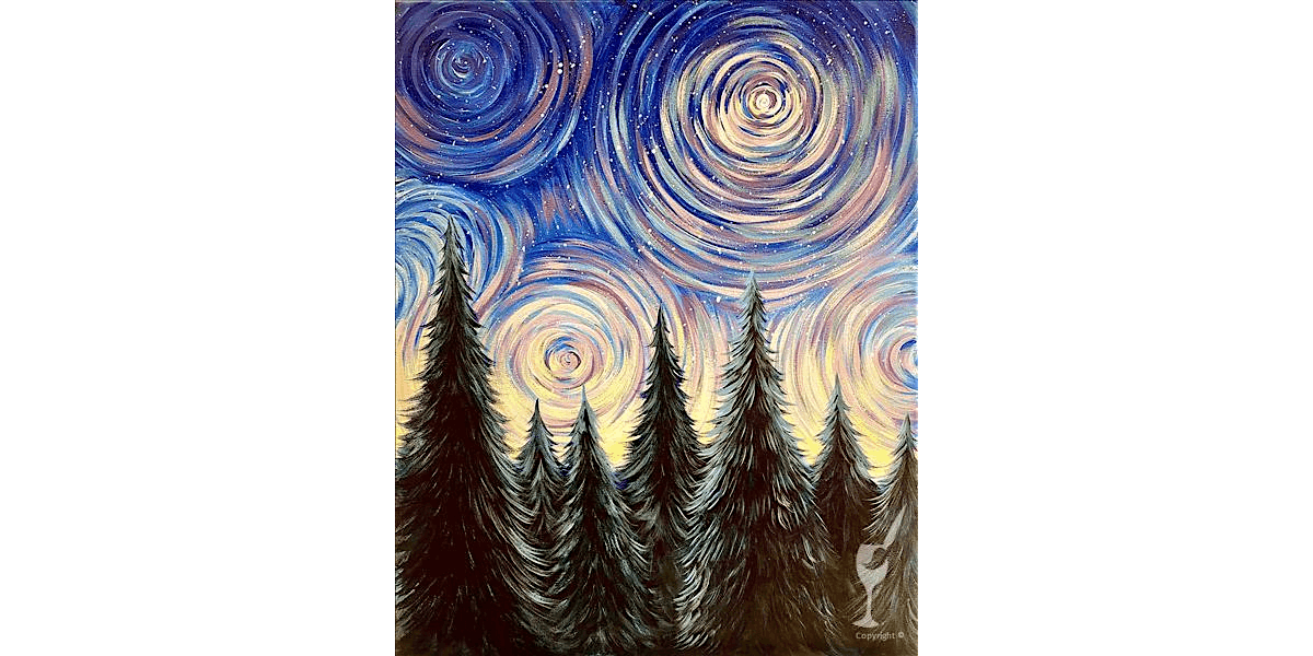 The Swirling Magic of the Night Sky - Paint and Sip in Denver | Classpop!\u2122