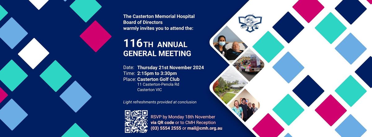 Casterton Memorial Hospital 116th Annual General Meeting