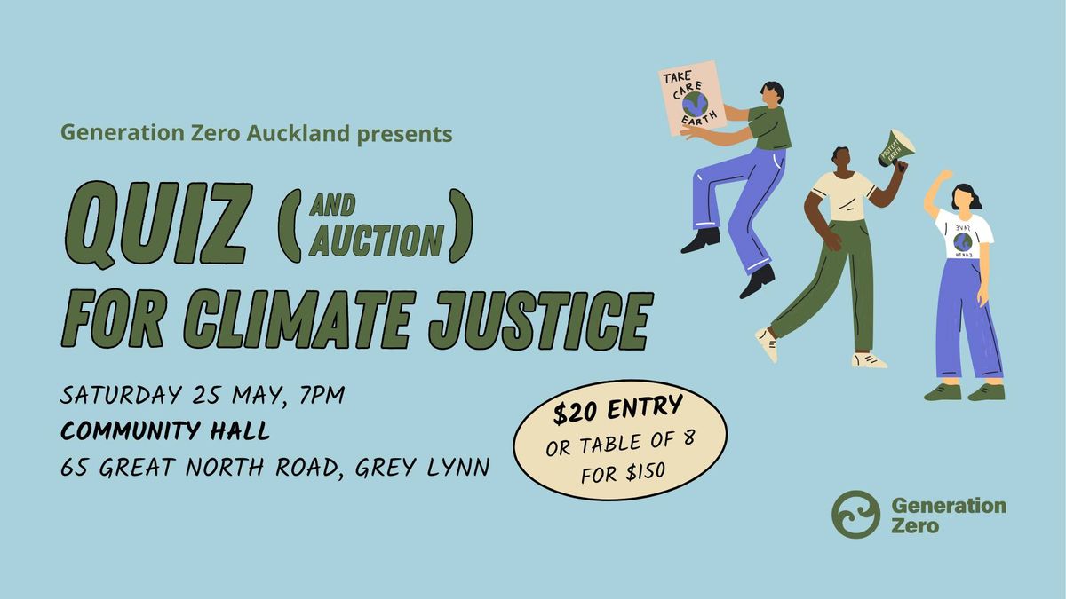 Quiz (and Auction) for Climate Justice!