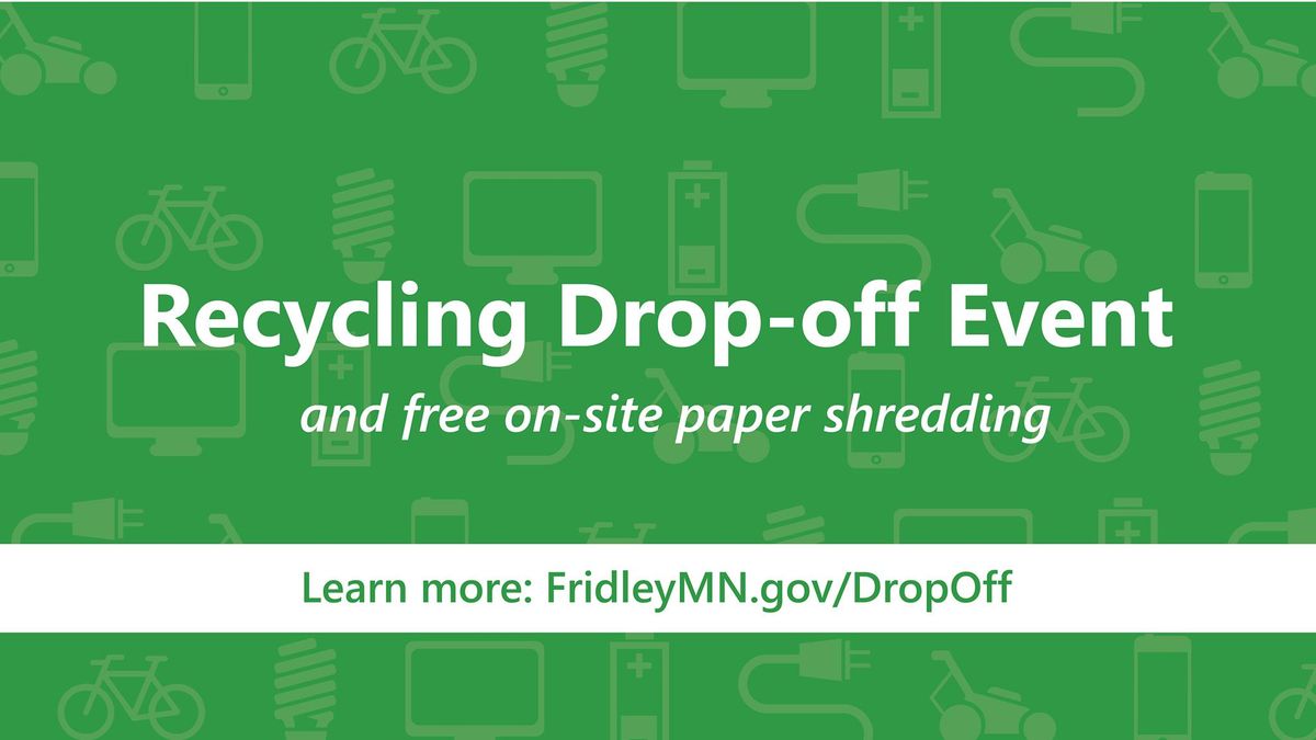 July Recycling Drop-Off and Paper Shredding Event | Bonus Rebates!