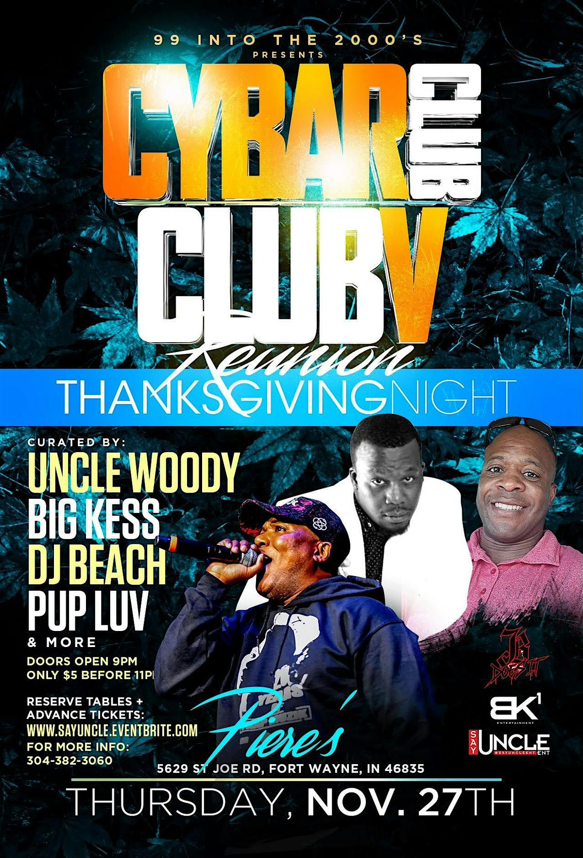 CyBar Club Vs. Club V Reunion Thanksgiving Night 2025