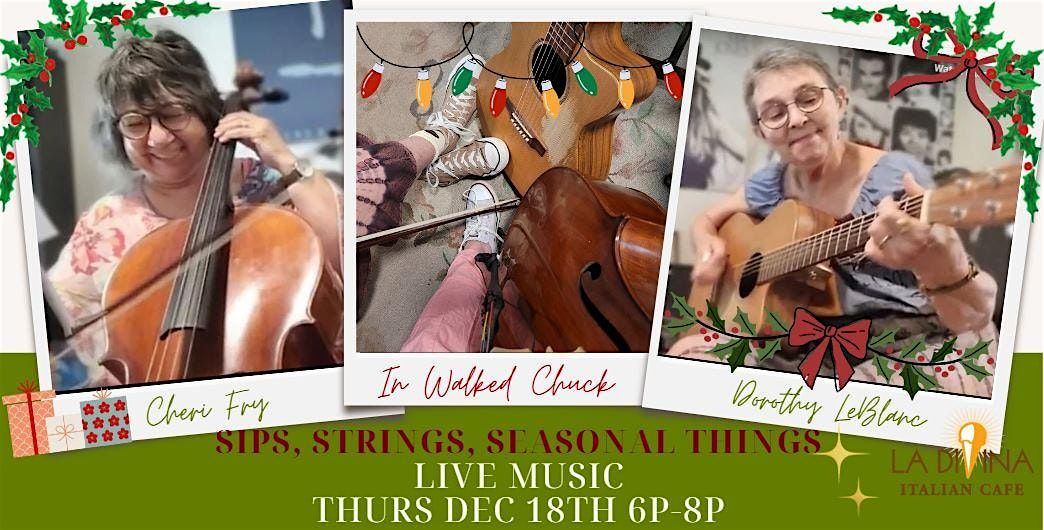 Sips, Strings, Seasonal Things: Dorothy LeBlanc+Cheri Fry "In Walked Chuck"