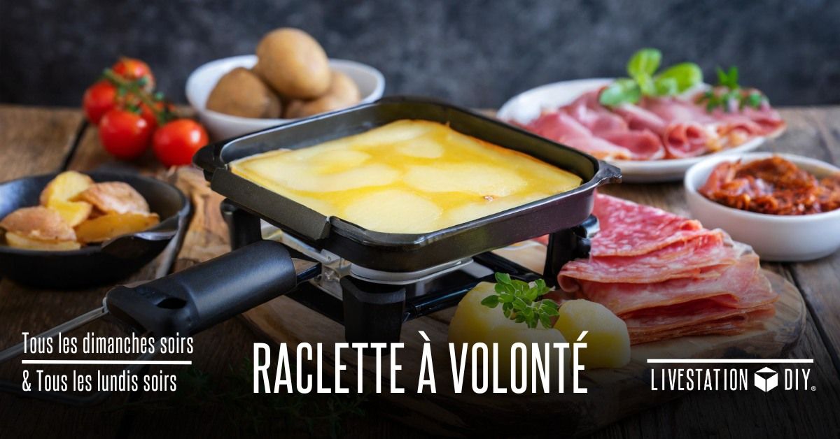 Raclette \u00e0 volont\u00e9 : tous les dimanches et lundis soirs au Live ! \ud83e\uddc0