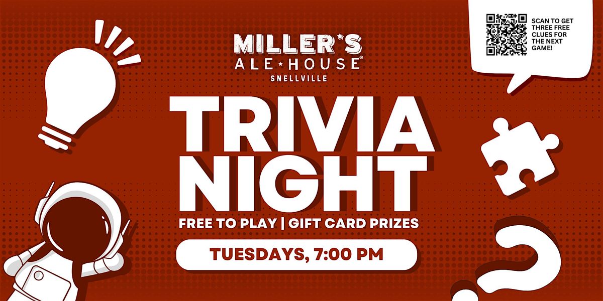 Trivia Night at Miller's Ale House - Snellville