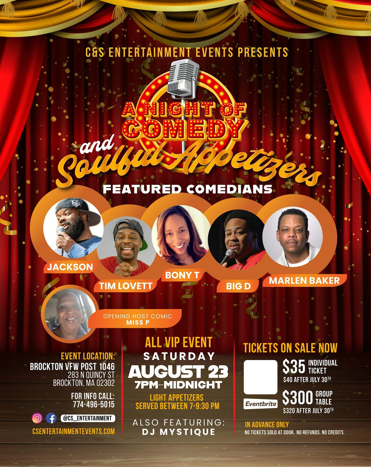 A Night of Comedy and Soulful Appetizers