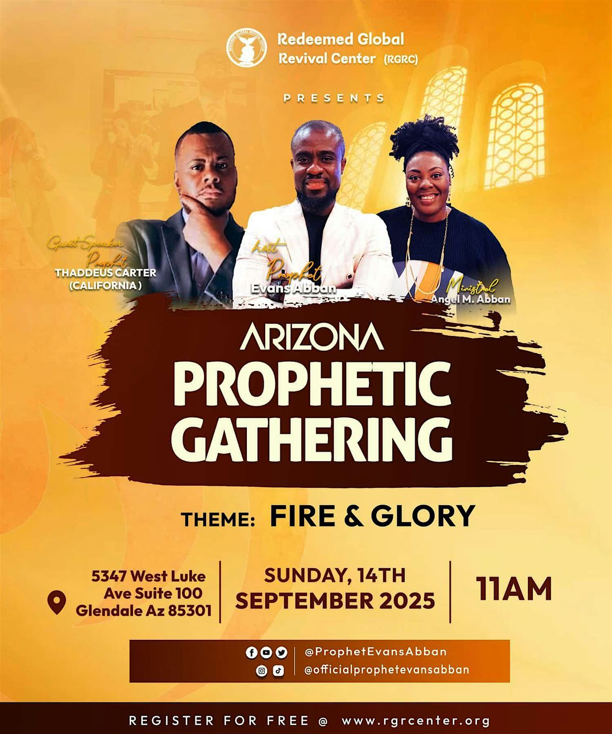 ARIZONA PRPHETIC GATHERING THEMED FIRE AND GLORY