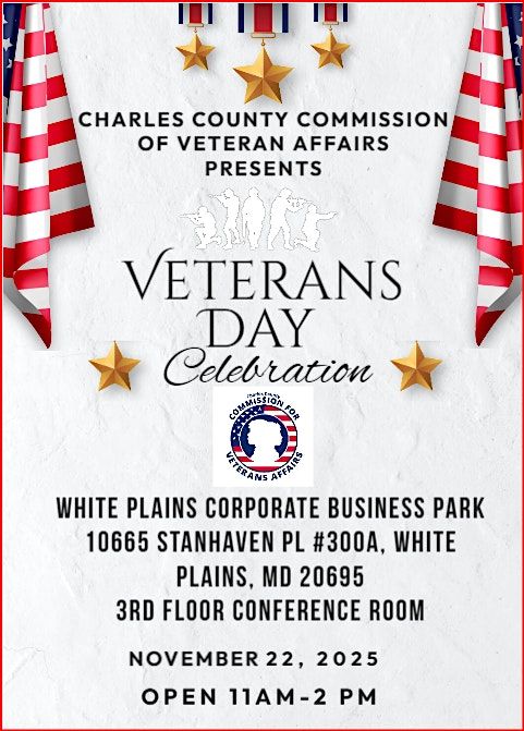 2025 Charles County Commission of Veteran Affairs Veterans  Day Celebration