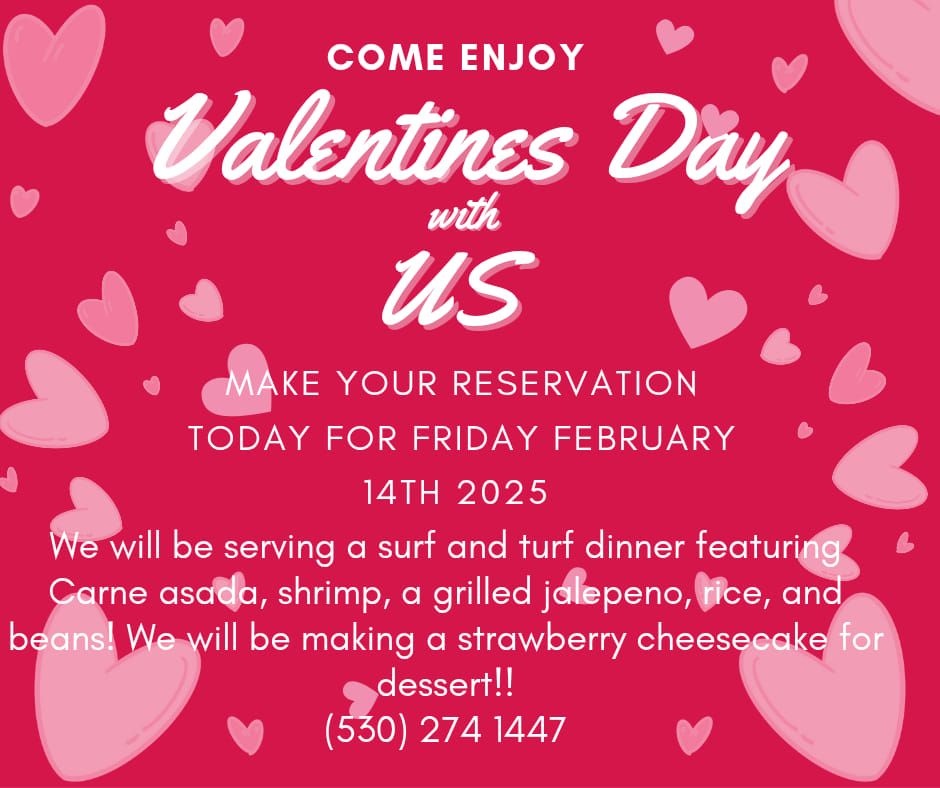 reservation fill up quick on valentines day