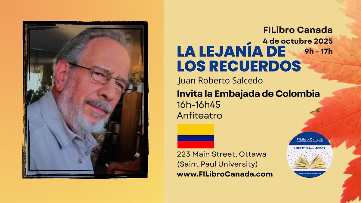 La Embajada de Colombia invita: Charla con  Juan R. Salcedo sobre su novela