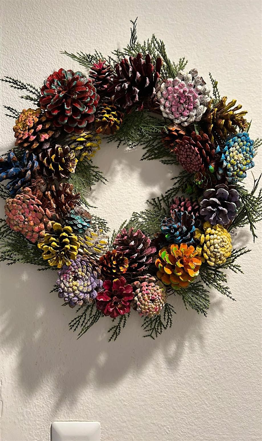 Pinecone Flower  Wreath