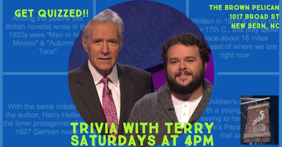 Trivia with Jeopardy Champ Terry at The Brown Pelican!