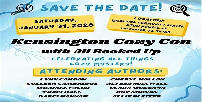 Cozy Con: Celebrating All Things Cozy Mystery!