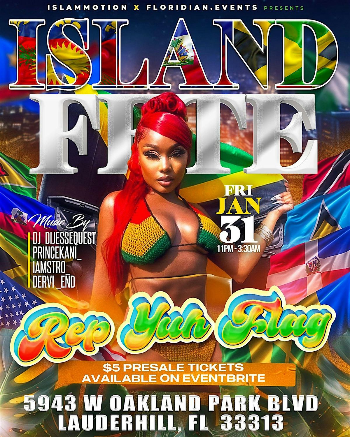 ISLAND  FETE REP YUH FLAG